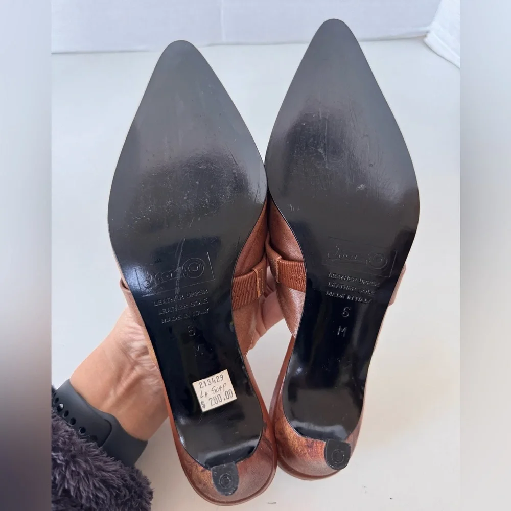 icon wearable art La Scapigliata pointy kitten heel pumps italian shoes 6 y2k - Picture 8 of 10